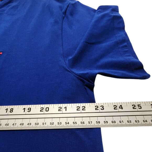 Men's Tommy Hilfiger Slim Fit T-Shirt Short-Sleeve Blue 2XL - Picture 3 of 8